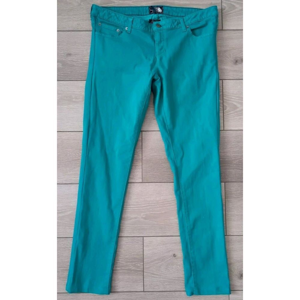 THE NORTH FACE Pants Womens Size 14‎ Teal Straight Leg Vintage Chino Pants